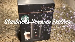 Starbucks Verismo Milk Frother  Unboxing and First Look [upl. by Jevon]