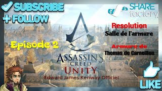 👍🎮 Les défis de la salle de larmure de Thomas de Carneillon  Assassin creed Unity  2017 🎮👍 [upl. by Rosalyn]