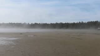 Singing Sands Beach Fog Rolls in After the Storm Bruce County ON July 9 2024 [upl. by Ggerg]