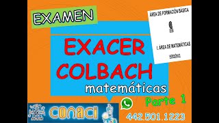 EXAMEN EXACER COLBACH TRUCOS MATE parte 1 [upl. by Anisamoht70]