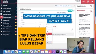 full cara mendaftar beasiswa turki ytb tahun 2021 untuk s1 dan s2 [upl. by Sachi]