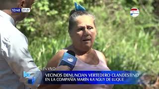 Vecinos denuncian vertedero clandestino [upl. by Odlonra]