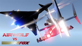 Sky War Airwolf battles the MiG 31 Firefox [upl. by Aivatahs]