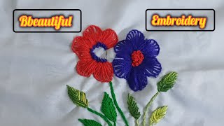 handwork  Diy  embroidery for beginner Fun with shahnaz [upl. by Adiesirb]