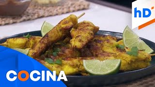 Receta para preparar un delicioso satay de pollo  hoyDía  Telemundo [upl. by Roman]