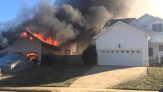 House fire Warrenton va January 19 2016 [upl. by Tioneb246]