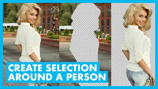 How to CUT OUT a Person in PHOTOSHOP [upl. by Aninep]