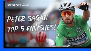 🚴 Five of the best wins by threetime World Champion Peter Sagan  Cycling  Eurosport [upl. by Ynes]