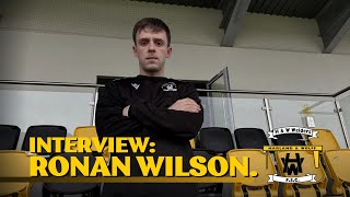 INTERVIEW Ronan Wilson signs for the Club [upl. by Llenrac]