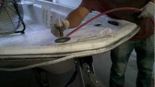 Fiberglass amp Gelcoat Boat Repair Service Kendall  How To Boat Jet Ski Fiberglass Repair Miami [upl. by Eiznil]