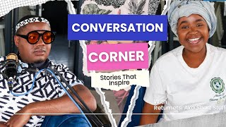 Conversation Corner Ep 1 Guest Mbulelo Mbira youngpodcaster [upl. by Oijres254]