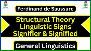 Ferdinand Saussure Nature of Linguistic sign Signifier amp Signified Structural Theory MA English [upl. by Velda]