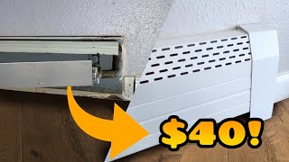 Fixing Ugly Baseboard Heaters with covers [upl. by Hesler]