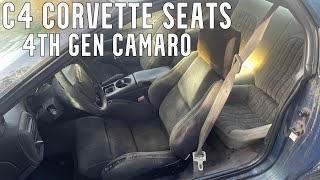 C4 Corvette Seats In A 4th Gen FBody Camaro [upl. by Ethan]