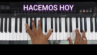 Hacemos hoy ante tu altar Tutorial piano CENCILLO [upl. by Kcyred]