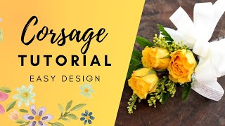 How to make a corsage  EASY [upl. by Hepsiba]