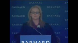 HD  Meryl Streep  Barnard College Commencement Speech  Part 2 of 4 [upl. by Katinka]