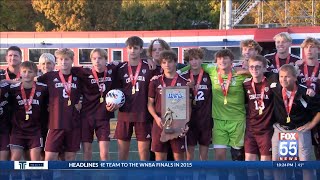 High School Soccer Concordia falls to Evansville Memorial in 2a state final [upl. by Seniag550]