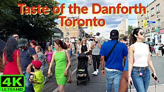 【4K】TASTE OF THE DANFORTH TORONTO GREEKTOWN CANADAS LARGEST GREEK STREET FESTIVAL [upl. by Thorrlow]