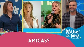 Ana Hickmann e Galisteu aparecem juntas em programa [upl. by Aisilef]