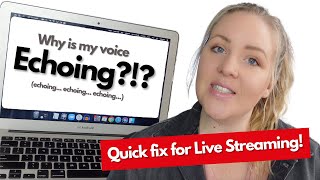 live streaming echo issue QUICK FIX [upl. by Angelle]