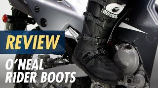 ONeal Rider Boots Review at Cycle Gearcom [upl. by Ankney73]