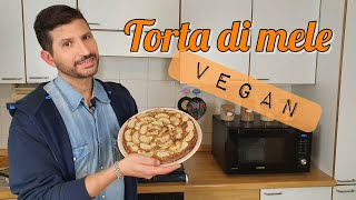 Torta di mele  Senza zucchero uova e latte Vegana e leggera ma golosa  Laboratorio Domestico [upl. by Yma356]