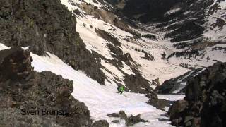 Backcountry skiing in June  Gnar Couloir in Silverton Colorado [upl. by Busby]