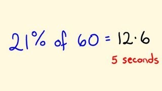 Percentage Math Trick 2  Solve percentages mentally  percentages made easy [upl. by Alyahs]