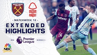 West Ham United v Nottingham Forest  PREMIER LEAGUE HIGHLIGHTS  11122023  NBC Sports [upl. by Treblig]