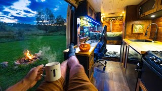 Cozy Vanlife Camping on Apple Orchard 🍁 [upl. by Marelda708]