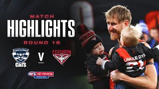 Geelong Cats v Essendon Highlights  Round 16 2024  AFL [upl. by Merlin]