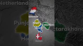 indian states bigger than countries youtubeshorts ytshort educationalvideo education [upl. by Dodi]