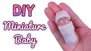 DIY Miniature Baby  How to Make Miniature Things [upl. by Airam]