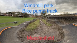 Windmill park pump track Macclesfield 5 and 7 year old ride bmx bikes [upl. by Zenitram]