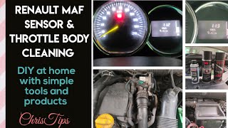 Car MAF SensorCar Throttle Body cleaningMAF Sensor amp Throttle cleaning at homeChrisTips [upl. by Atenik322]