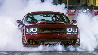 Dodge Demon vs Lamborghini Aventador  Top Gear Series 25 [upl. by Irej]