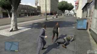 GTA V  Each Characters Fighting Style [upl. by Egwin]