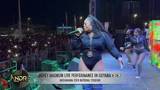 DOVEY MAGNUM LIVE PERFORMANCE IN GUYANA 🇬🇾🇬🇾  MASHARAMA 2024 [upl. by Danyelle]