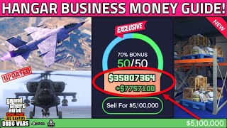 GTA 5 Online Hangar Guide AFTER DLC Sell Full Stock 7800000 Millions Hangar Business Missions [upl. by Vernita88]