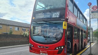 Journey on the London Bus Route 102  HV66 LJ62BCU  Gemini 2 B5LH  Arriva London [upl. by Handy]