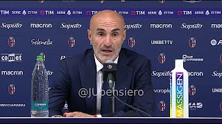 MONTERO post BolognaJuve 33 conferenza stampa quotThiago Motta è un grande uomo su Yildizquot [upl. by Bailie977]