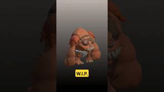 Rancor 3d model WIP nomad sculpt 3d starwars shorts funny fyp [upl. by Eahsan]