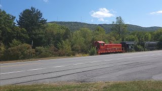 Everett railroad 126 former Lehigh Valley 126 passing through East Freedom [upl. by Dlanar646]