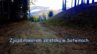 Zjazd rowerem ze stoku Słotwiny w Krynicy Zdrój [upl. by Boote956]