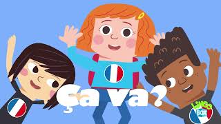 French Ça va song  How are you in French song  Fun French songs for kids [upl. by Eniladam]