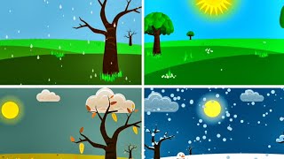 ESTACIONES DEL AÑO para niños 🌞🌲 Las 4 estaciones 💧 ¿CUÁLES SON [upl. by Alyakim487]