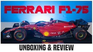 Looksmart 118 Charles Leclerc Ferrari F175 Bahrain GP Model Car  Unboxing amp Review [upl. by Leba404]