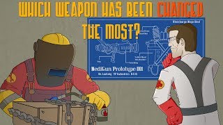 TF2 Which Weapons Have Been CHANGED The Most [upl. by Doralyn]