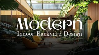 Tropical ModernStyle Indoor Courtyards Sustainable Design and Maintenance Tips 2024 [upl. by Chapel]